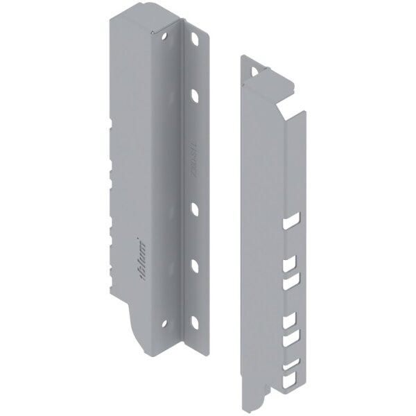 Z30D000SLTANDEMBOX antaro Holzrückwandhalter, weißaluminium, Höhe D=224 mm