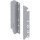 Z30D000SLTANDEMBOX antaro Holzrückwandhalter, weißaluminium, Höhe D=224 mm