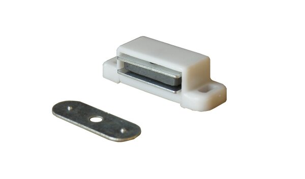 GT4100.124 Magnetschnäpper mit starrem Gegenstück 3-4kg weiß