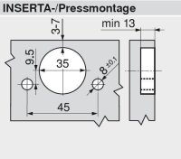 71B9780 CLIP top BLUMOTION Profiltürscharnier...