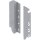 Z30C000S TANDEMBOX Holzrückwandhalter, weißaluminium, Höhe C=192mm