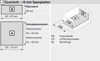 Bausatz Tandembox Antaro, Zargenhöhe N=68 mm, mit Blumotion, Korpusschiene 30kg, für Tip-On-Blumotion geeignet