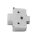 171A5070 Winkelkeil, kreuzform, +5° Schraubversion, Distanzstärke: 6 mm
