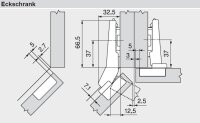 79B3598 CLIP top BLUMOTION Winkelscharnier 45° II,...