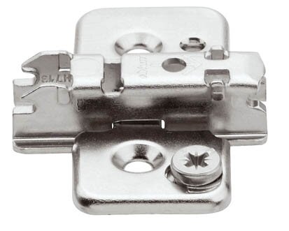173H7130 CLIP Montageplatte, 3 mm, Stahl, Spax-Schrauben, HV: Exzenter