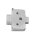 171A5040 Winkelkeil, kreuzform, +5° Schraubversion, Distanzstärke: 3 mm