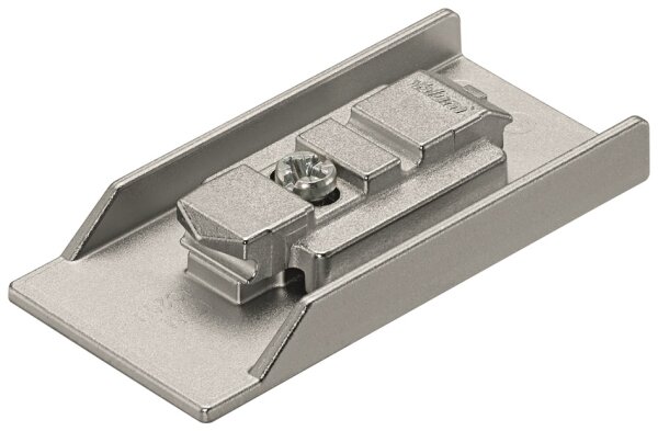 CRISTALLO-Montageplatte, zum Kleben, für Glas- und Spiegelseiten, gerade, Zink, HV: 2-teilig, 175M4C20N
