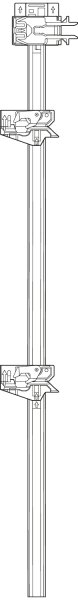 Z80S0542BA CABLOXX Sperrstangen vorkonfektioniert, Aufteilung C/M, lichte KH 544mm, rechts