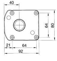 7001.100 Gleiter BM, rechteckig zum Anschrauben