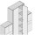 79T9590B CLIP top Stollenscharnier 95°, mit Feder, Topf: INSERTA