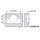 79T9590B CLIP top Stollenscharnier 95°, mit Feder, Topf: INSERTA