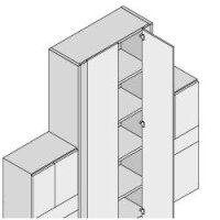 79T9580 CLIP top Stollenscharnier 95°, mit Feder, Topf: Einpressen