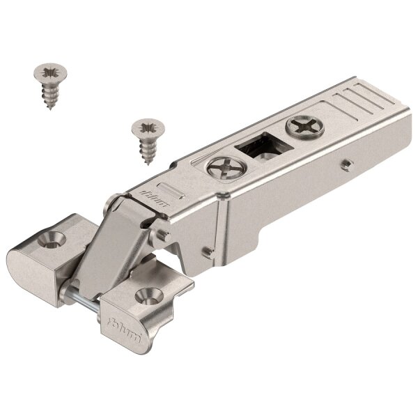 70T950A.TL CLIP top Alurahmenscharnier 95°, Eckanschlag, ohne Feder, Topf: Schrauben