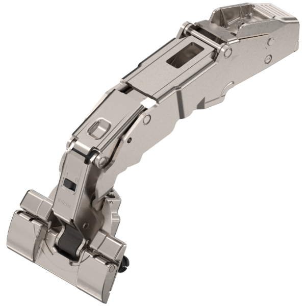 CLIP top BLUMOTION Weitwinkelscharnier für 0-Einsprung 155°, Mittelanschlag mit Feder Inserta, 71B7690