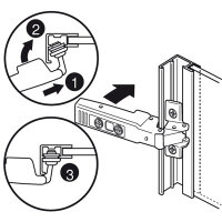 71T970A.22 CLIP top Alurahmenscharnier 95°, Innenanschlag, mit Feder, Topf: Klemmen
