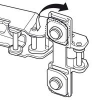 CLIP top Alurahmenscharnier 95°, Innenanschlag, mit Feder, Topf: Klemmen