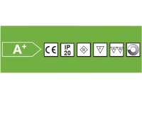 801004 3er Set, Trendi LED Einbau-/Aufbauspot, inklusive 15 Watt Trafo