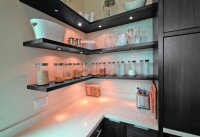 801004 3er Set, Trendi LED Einbau-/Aufbauspot, inklusive 15 Watt Trafo