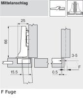 71T0650 CLIP top Minischarnier 94°, gekröpft,...