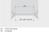 CLIP top Winkelscharnier +45° II, aufschlagend, ohne Feder, Topf: Schrauben