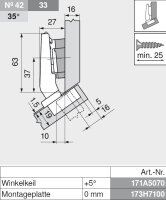 CLIP top Winkelscharnier +30° III, max. aufschlagend, ohne Feder, Topf: Schrauben