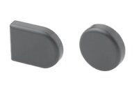 Glastürscharnier-Topfabdeckung, schwarz