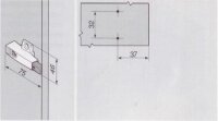 971A0500 BLUMOTION in Adapterplatte, kreuz (37/32), Zink,...