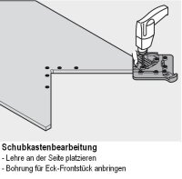 ZML.0330 Bohrlehre für SPACE CORNER mit SYNCROMOTION, für Z33 SYNCROMOTION- und Eckgehäuse