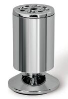 Möbelfuß Chrom poliert / Aluminium 100mm D=50mm