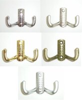 Kleiderhaken, Lochprägung, Chrom poliert, Satin,...