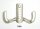Kleiderhaken, Lochprägung, Chrom poliert, Satin, Messingoptik, Antik Messing oder Chrom matt