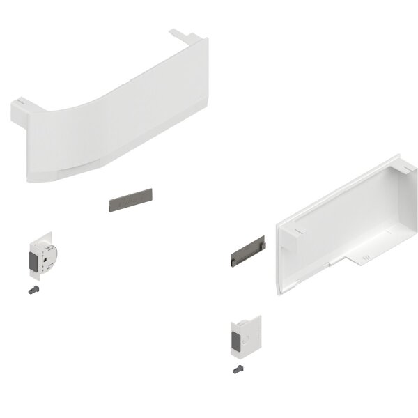 AVENTOS HK top Hochklappe, Abdeckkappenset, inkl. Auslöseschalter, li/re, für SERVO-DRIVE seidenweiß 23K8000