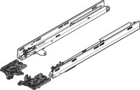 TANDEMBOX TIP-ON Korpusschiene Vollauszug, 50 kg, NL=...