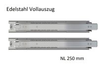Edelstahl Kugelvollauszug Teleskopauszug bis 50 kg, 45 kg...