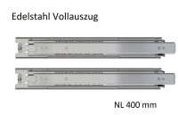 Edelstahl Kugelvollauszug Teleskopauszug bis 50 kg, 47 kg...
