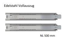 Edelstahl Kugelvollauszug Teleskopauszug bis 50 kg, 43 kg...