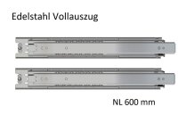 Edelstahl Kugelvollauszug Teleskopauszug bis 50 kg, 38 kg...