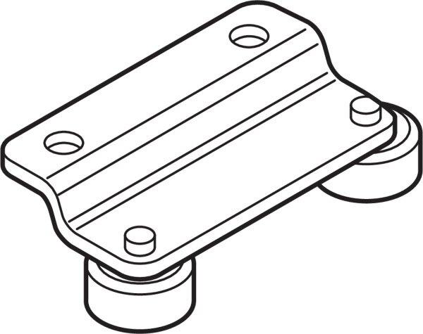 298.2500 Türabweiser mit Rolle für Metabox Tablarauszug