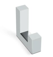 Kleiderhaken eckig Edelstahl Finish