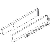 378M5004SG TANDEMBOX plus/antaro Spülenzarge, Höhe M=83 mm, RAL 9006 weißaluminium, NL=500mm, li/re