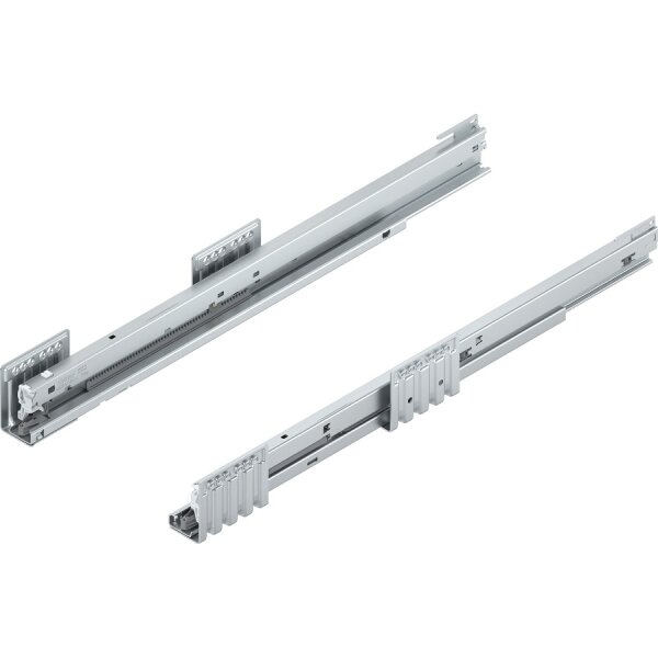 453.5501B MERIVOBOX Korpusschiene BLUMOTION/TIP-ON BLUMOTION, Vollauszug, 70kg, NL 550mm, links/rechts