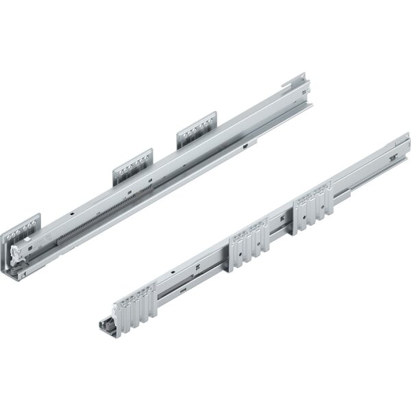 453.6001B MERIVOBOX Korpusschiene BLUMOTION/TIP-ON BLUMOTION, Vollauszug, 70kg, NL 600mm, links/rechts