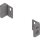 ZB4N000S MERIVOBOX Holzrückwandhalter, Höhe N (82,5 mm), links/rechts, indiumgrau