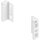 ZB4M000S MERIVOBOX Holzrückwandhalter, Höhe M (108 mm), links/rechts, seidenweiß,