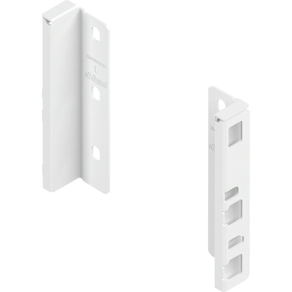 ZB4K000S MERIVOBOX Holzrückwandhalter, Höhe K (146 mm), links/rechts, seidenweiß