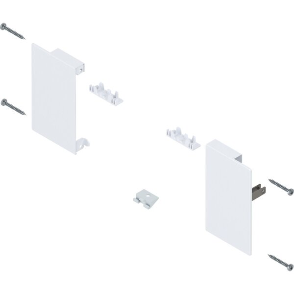 ZI4.0MS1 MERIVOBOX Fronthalter, Höhe M, für Innenschubkasten, links/rechts, seidenweiß