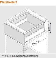 ZR4.300RS.E MERIVOBOX Längsreling, NL=300 mm, links/rechts, oriongrau