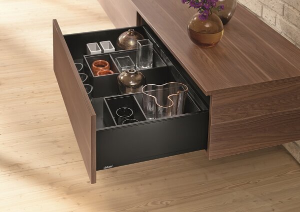 770C3502S blum LEGRABOX pure, carbonschwarz matt Zarge C=176,8mm, NL=350 mm