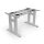 E-SOLID 300 Weißaluminium, Tischgestell elektr. höhenverstellbar
