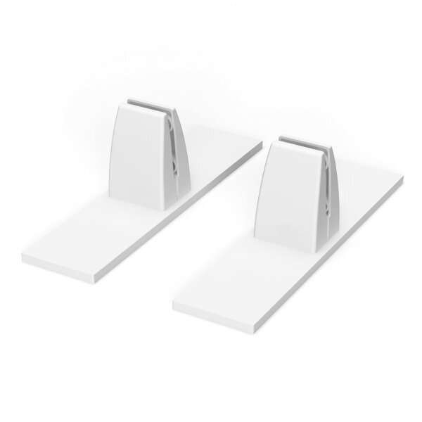 SOLIDO F Paneelbefestigung weiß (2 Stück)